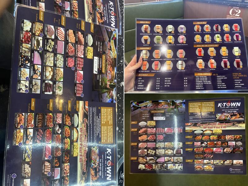 K-Town Korean BBQ & Hot Pot Menu