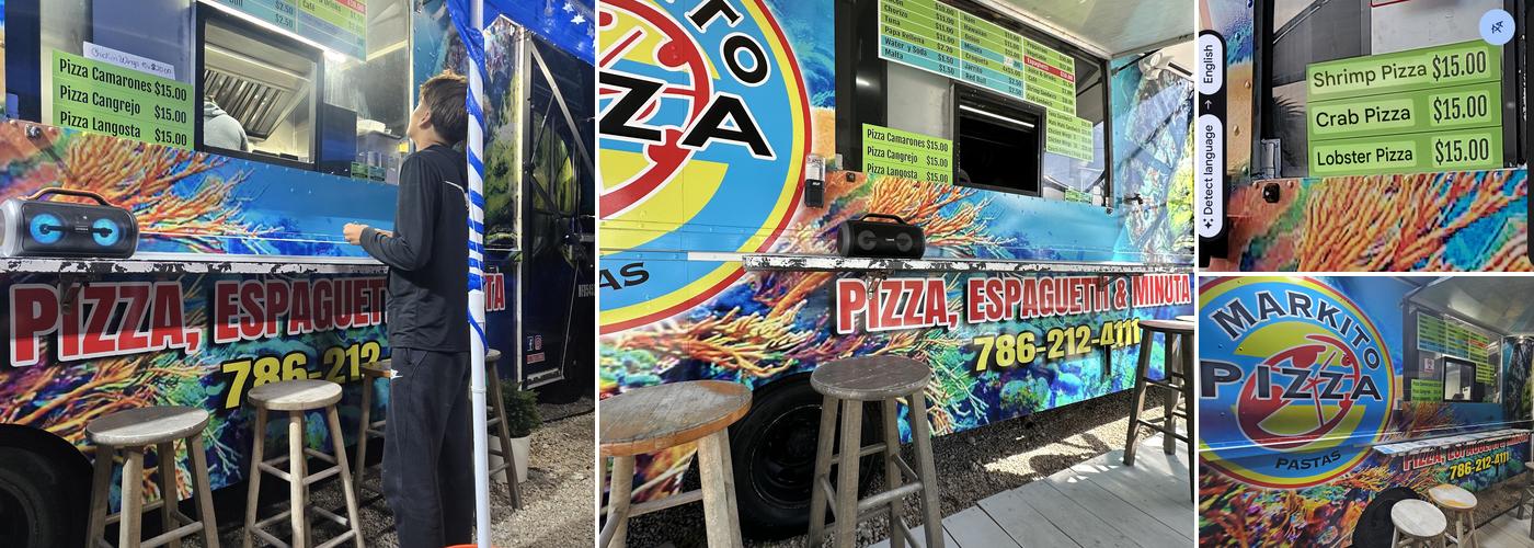 Markito Pizza Menu