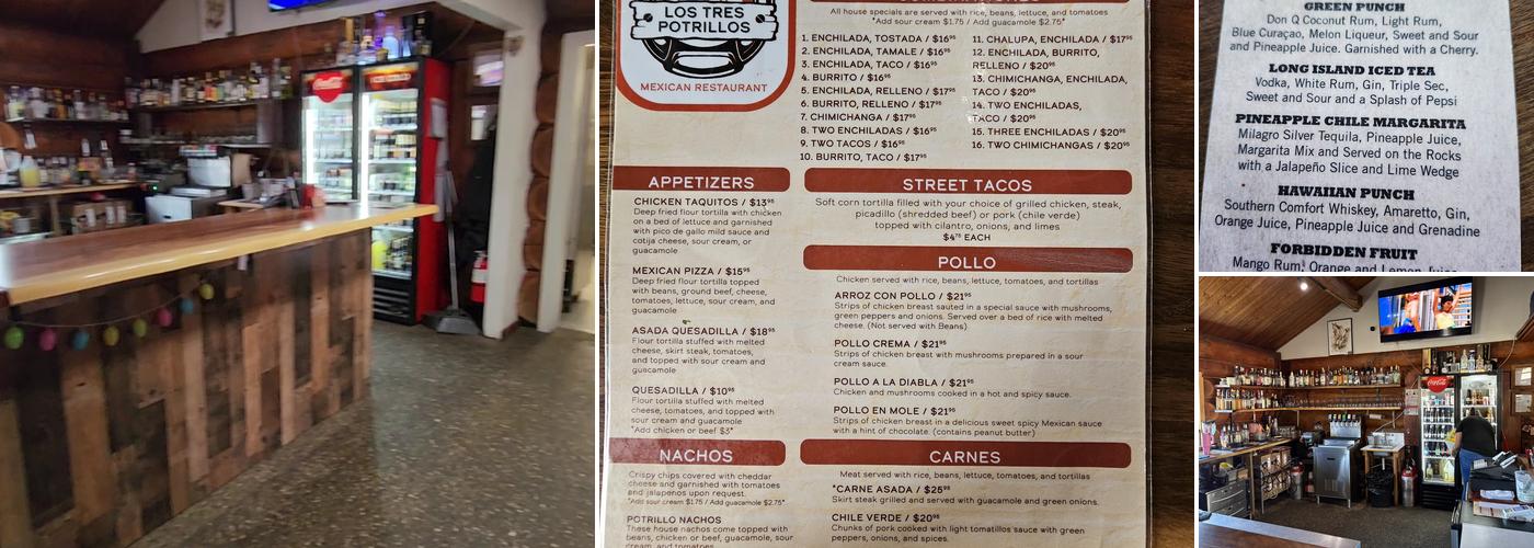 Los Tres Potrillos Menu