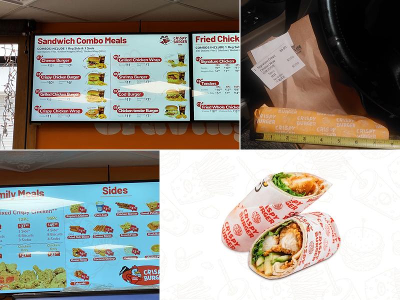 CRISPY BURGER Burlinton Menu