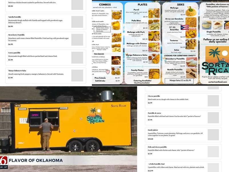 Sorta Rican Menu