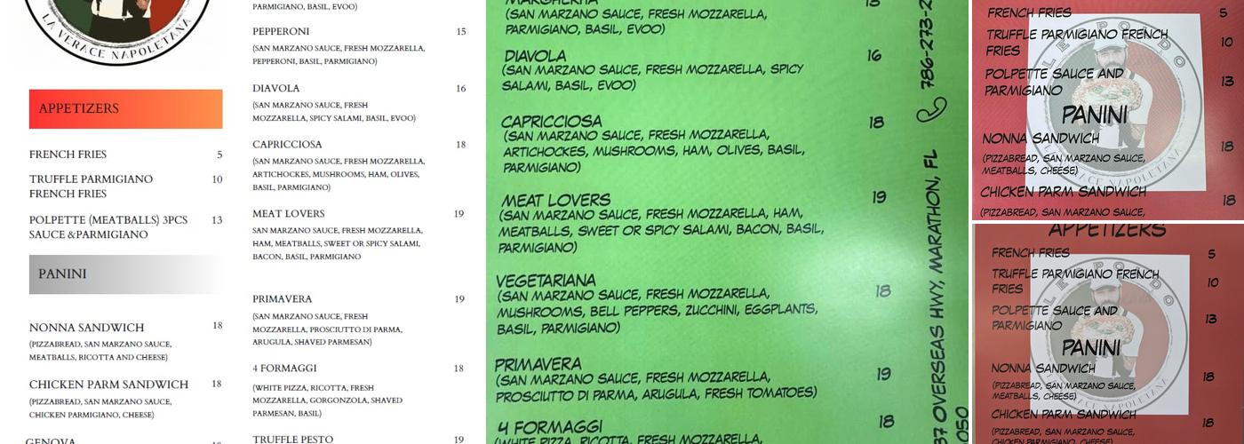 Leopoldo La Verace Menu