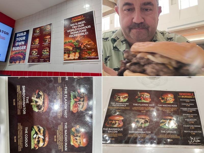 Incredible Burger Menu