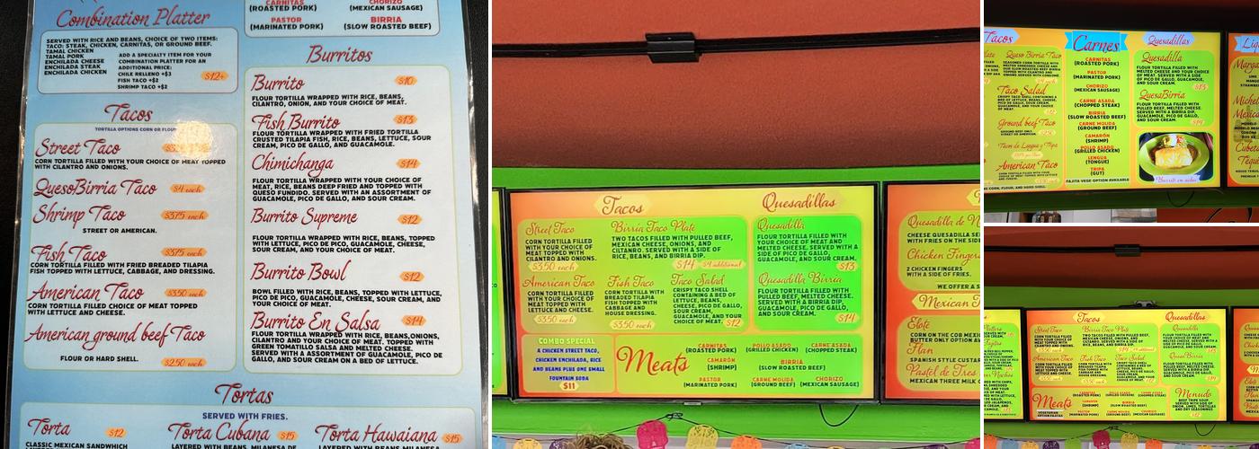Adelita's Taqueria Menu