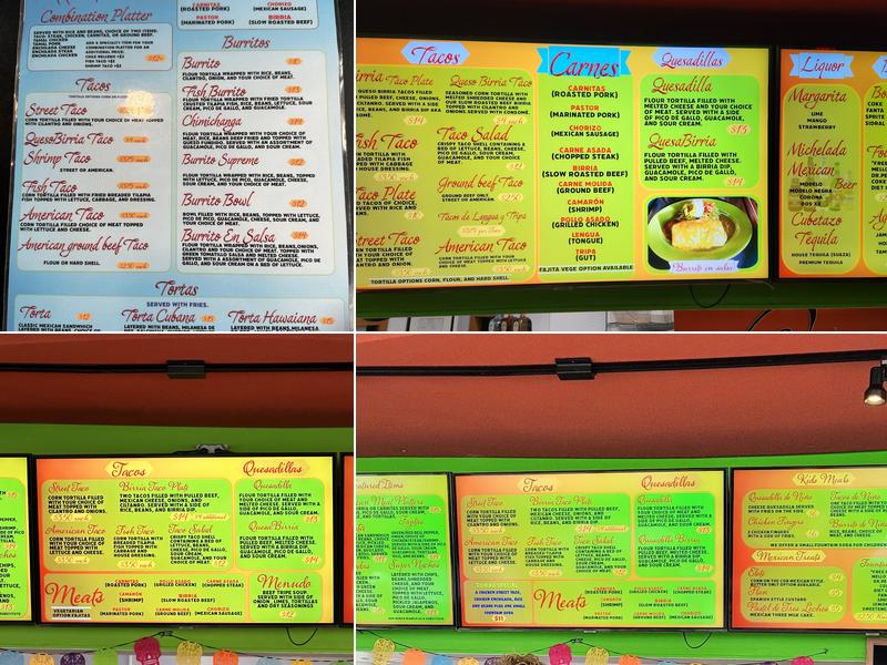 Adelita's Taqueria Menu