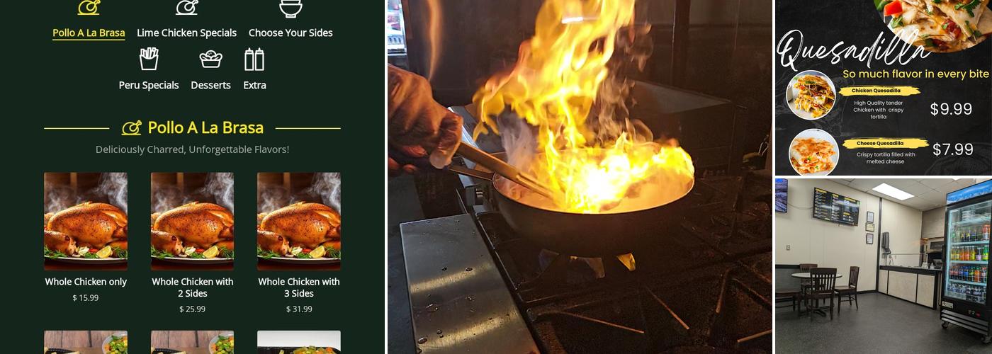 Lime Chicken Pollo A LA Brasa Menu