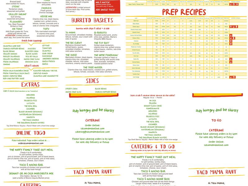 Taco Mama - West Mobile Menu