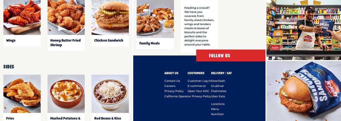 Krispy Krunchy Chicken Menu