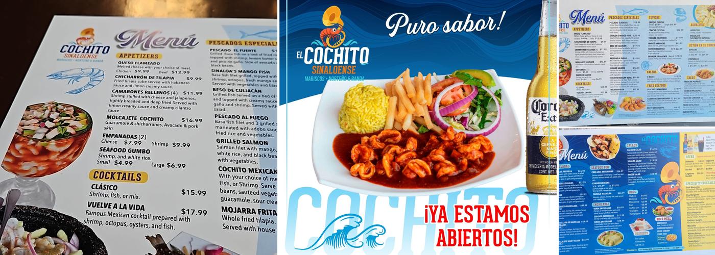 El Cochito Sinaloense Mariscos - Norteño & Banda Menu