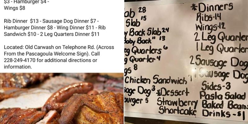 TENO'S BBQ (hot off the grill) Menu