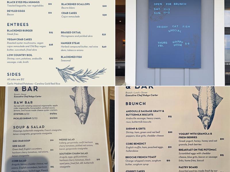 Drift Seafood + Bar Menu