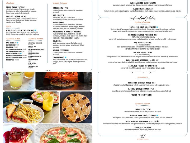 Rise Woodfire Santa Clara Menu