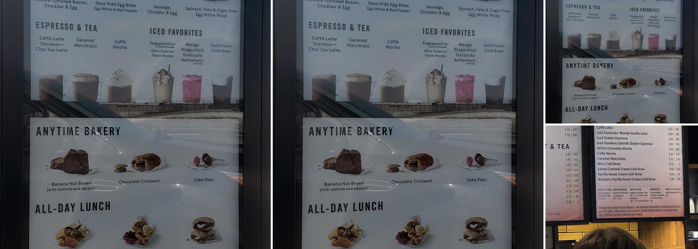 Starbucks Menu