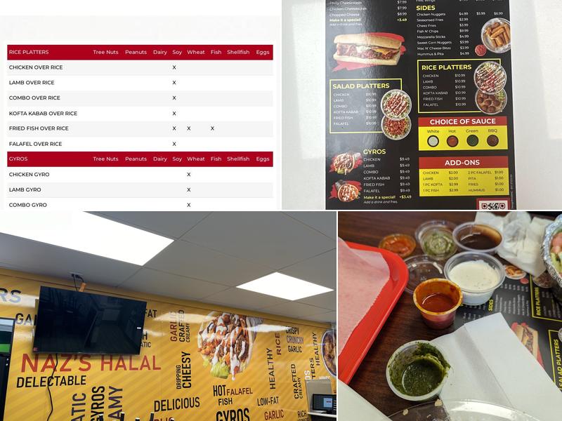 Naz's Halal Food - Newport Menu