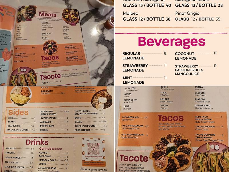 Tacos La Potranca & Cantina Miami Menu