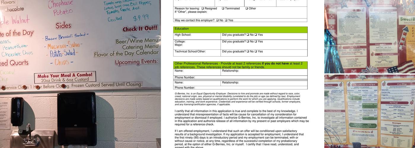 SweetBerries on 5th Ave Menu