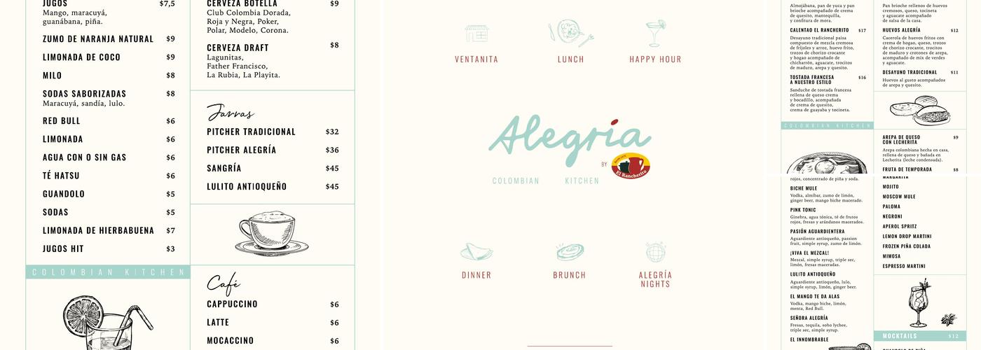 Alegria By El Rancherito Menu