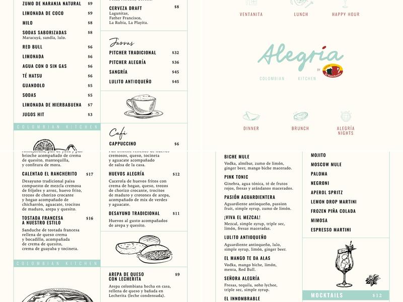 Alegria By El Rancherito Menu