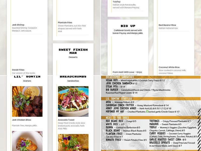 Manjay Restaurant Menu