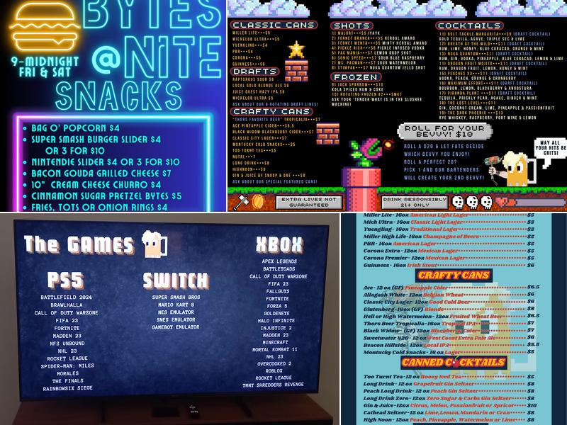 Bytes and Brews Menu