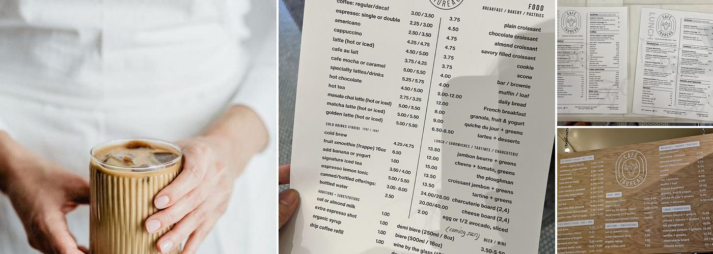Café Taureau Menu