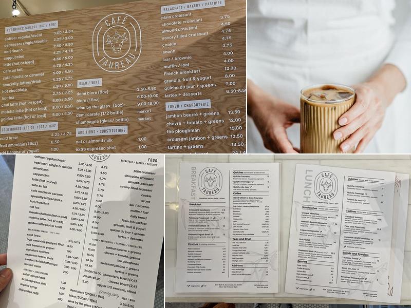 Café Taureau Menu