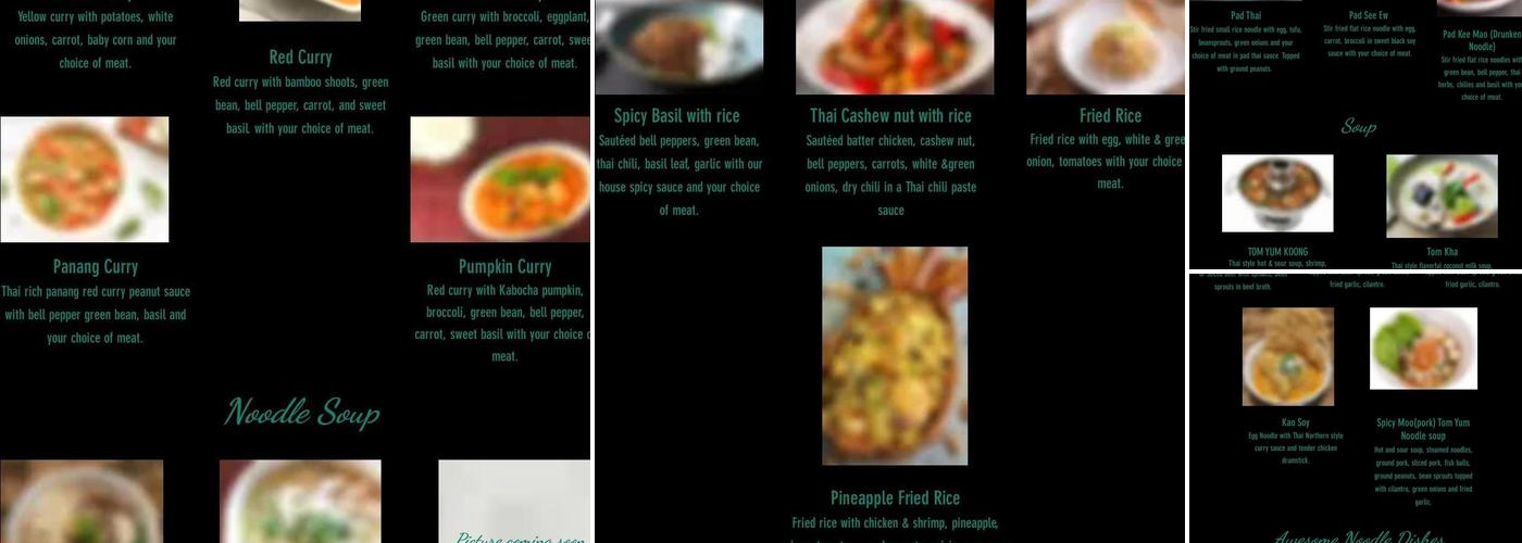 Boise Thai Noodle House - Downtown Express Menu