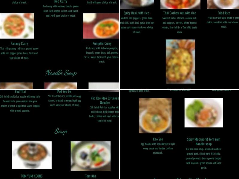 Boise Thai Noodle House - Downtown Express Menu