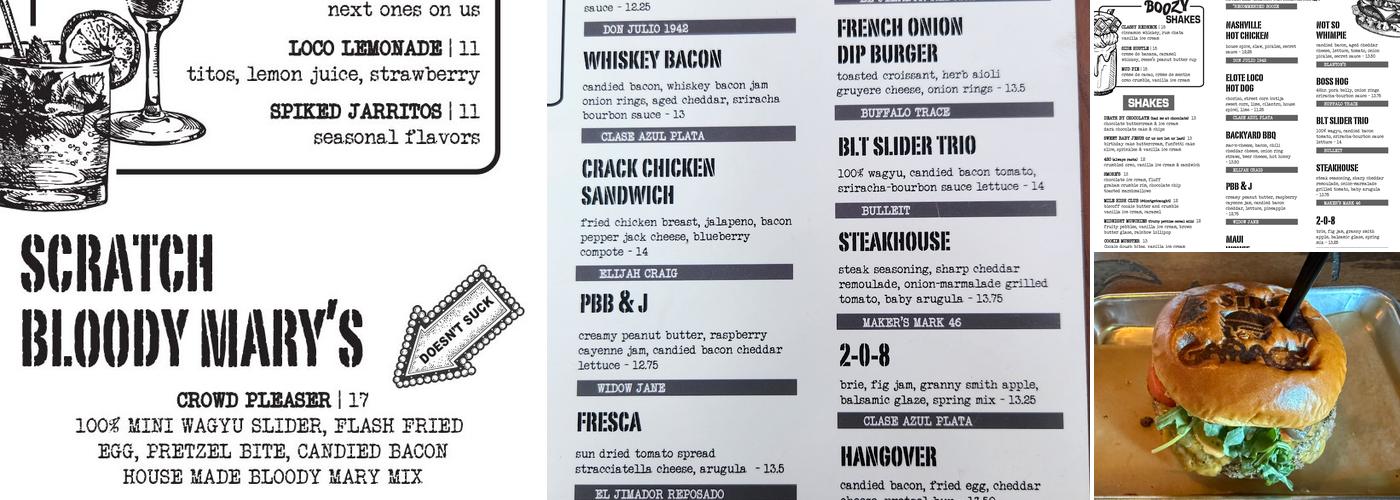 Sid's Garage Menu