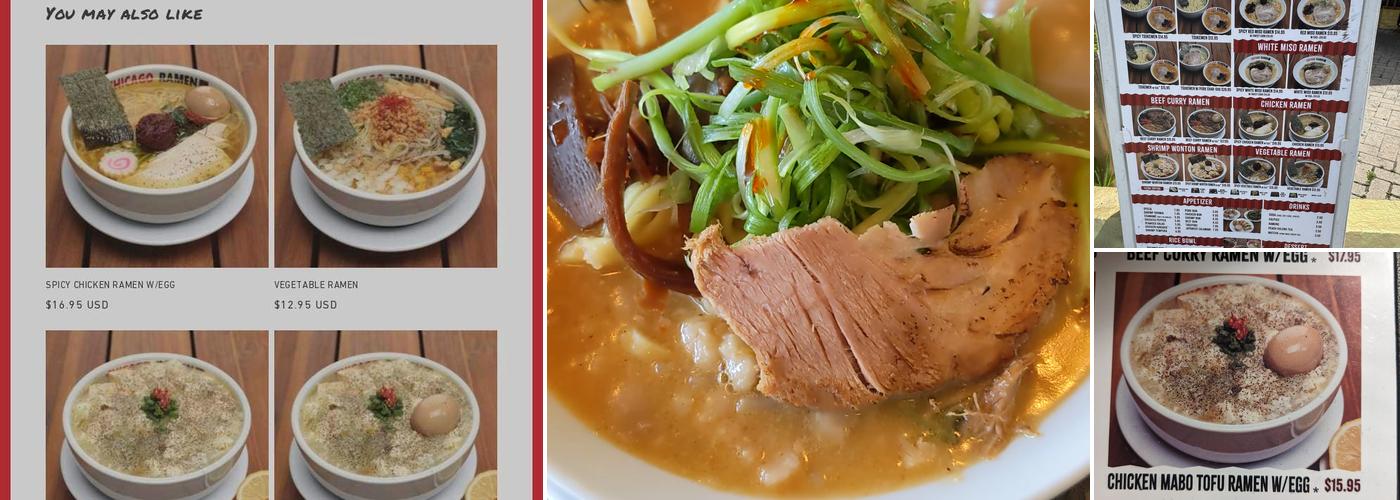 CHICAGO RAMEN Park Ridge Menu