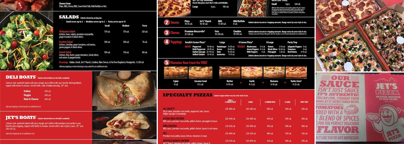 Jet's Pizza Menu