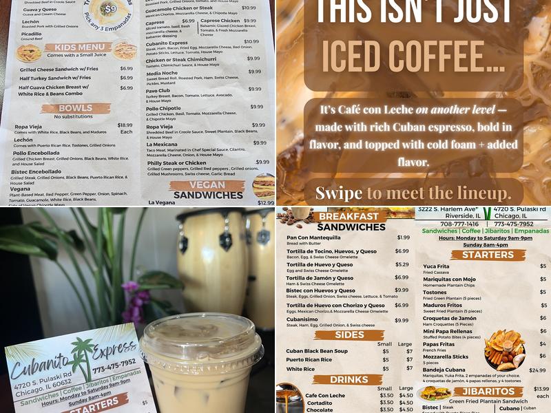 Cubanito Express Menu