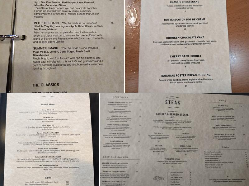 Smoque Steak Menu