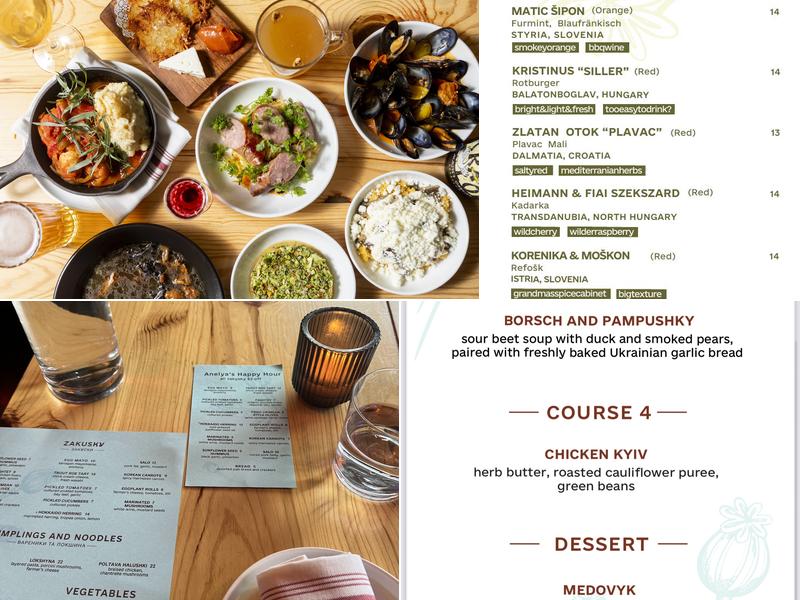 Anelya Menu
