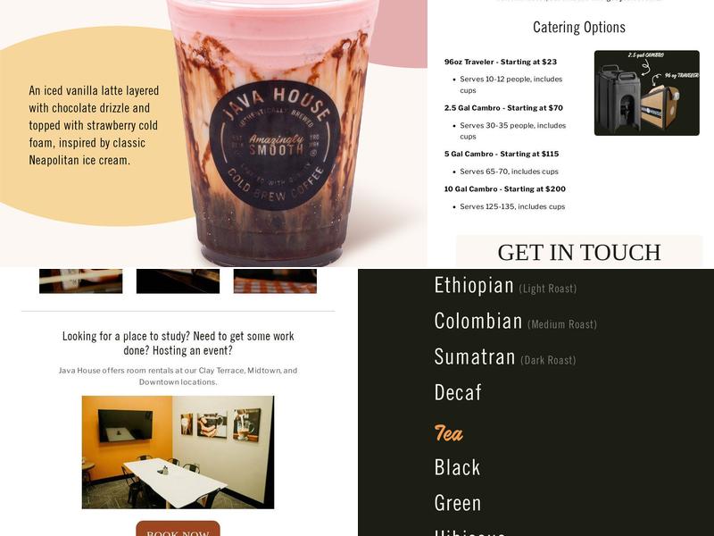 Java House (Fishers) Menu