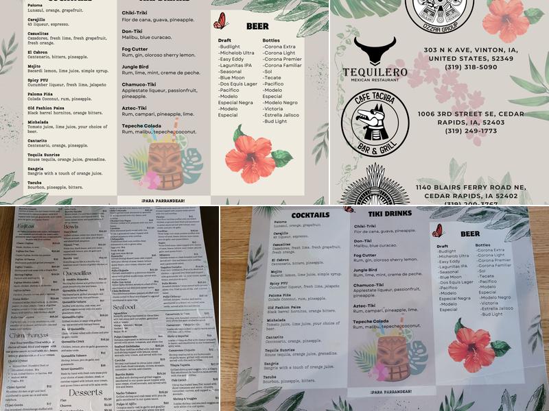 Mextizo Menu
