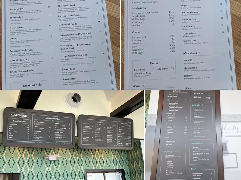 Larcher's Market Menu