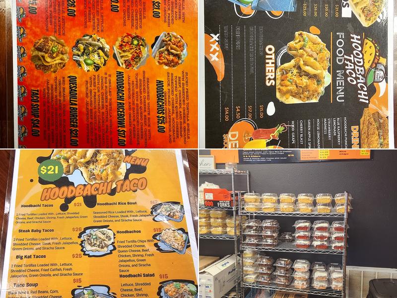 Hoodbachi Taco Menu
