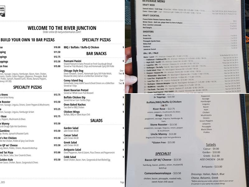 River Junction Menu