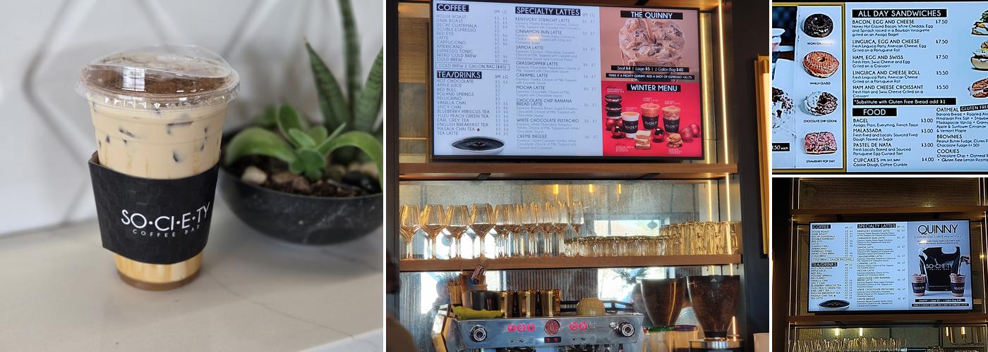 Society Coffee Bar Menu