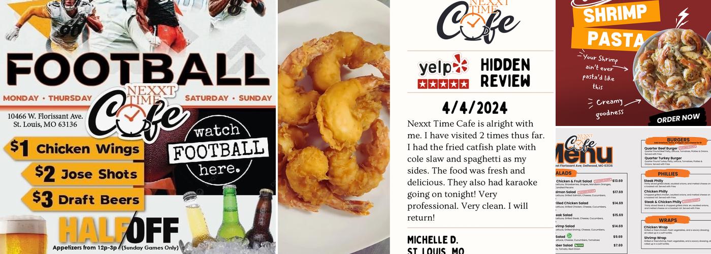 Nexxt Time Cafe Menu