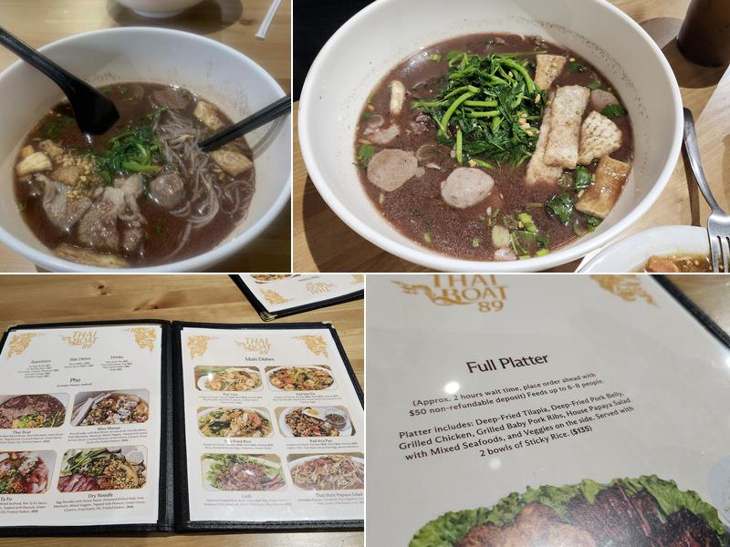 ThaiBoat89 Menu