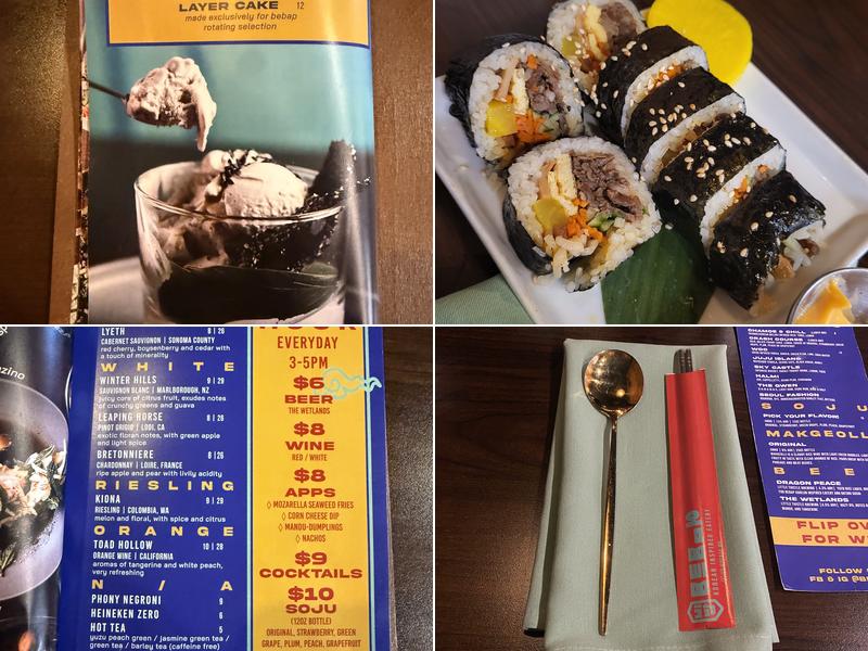 Bebap Korean Eats Menu