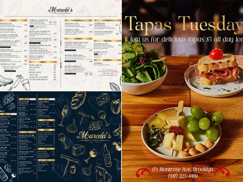 Marcela's Tapas & Fusion Cuisine Menu