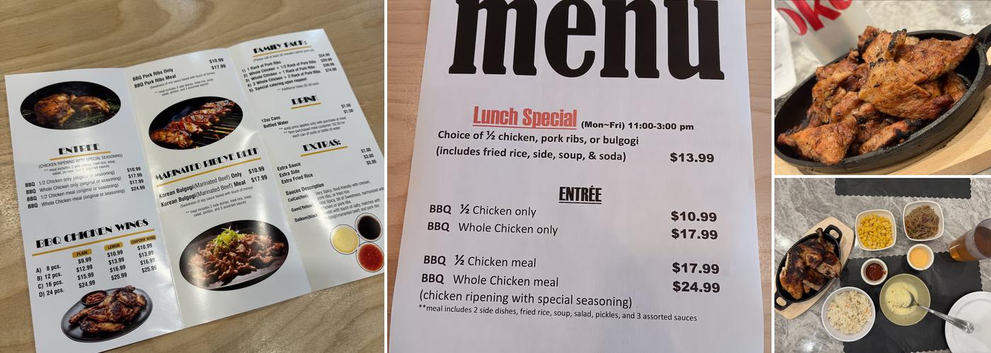 BBQ Chipork Menu