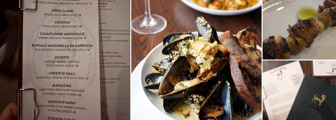 Black Sheep Bar and Provisions Menu