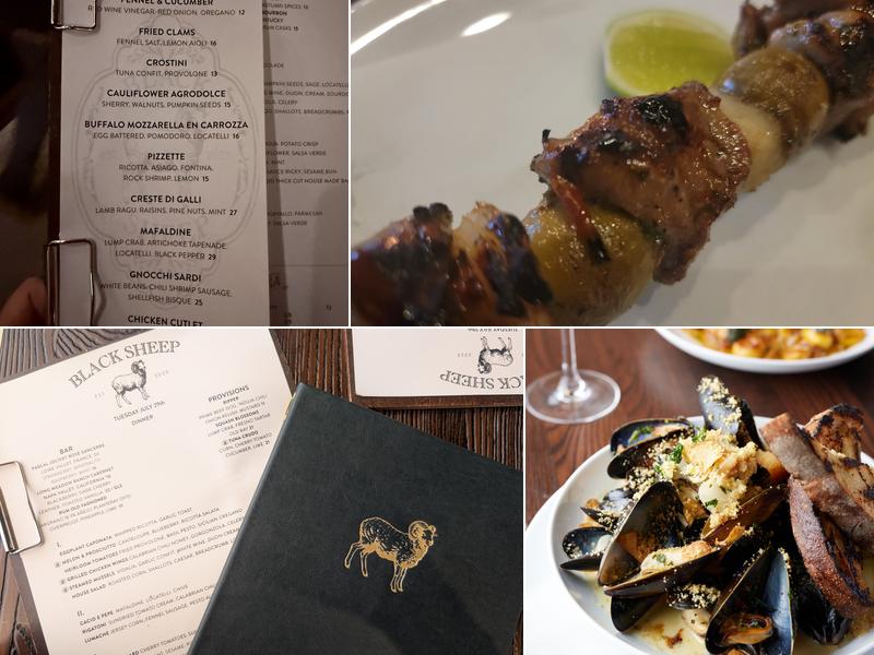 Black Sheep Bar and Provisions Menu