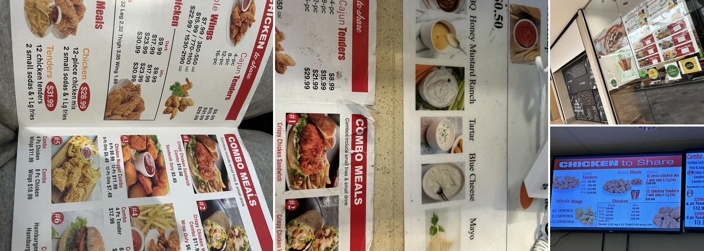 Crispy Chicken Menu
