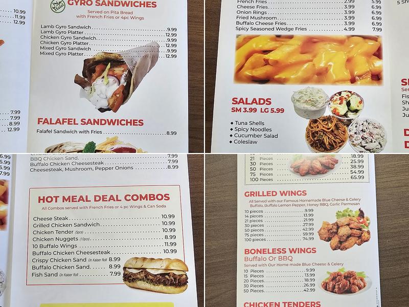 Famous wings & grill Menu