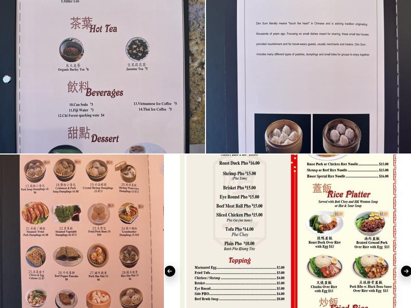 Heng Feng Rittenhouse Menu